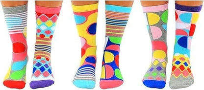 UNITED ODDSOCKS FOOT KANDY SIX PICK AND MIX ODD SOCKS LADIES UK 4 - 8 GIFT IDEA
