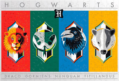 Winning Moves Harry Potter House Crests Jigsaw Puzzle - 500 Pieces