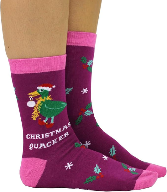 Cockney Spaniel - CHRISTMAS QUACKER Christmas Socks