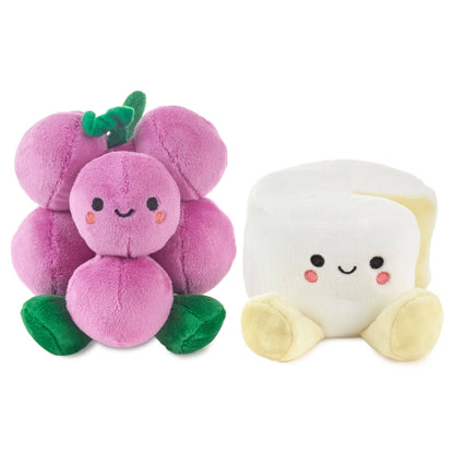Better Together Grapes & Brie Magnetic Soft Toy Pair