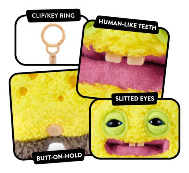 Fuggler SpongeBob 5-inch Licensed Keyring Assortment