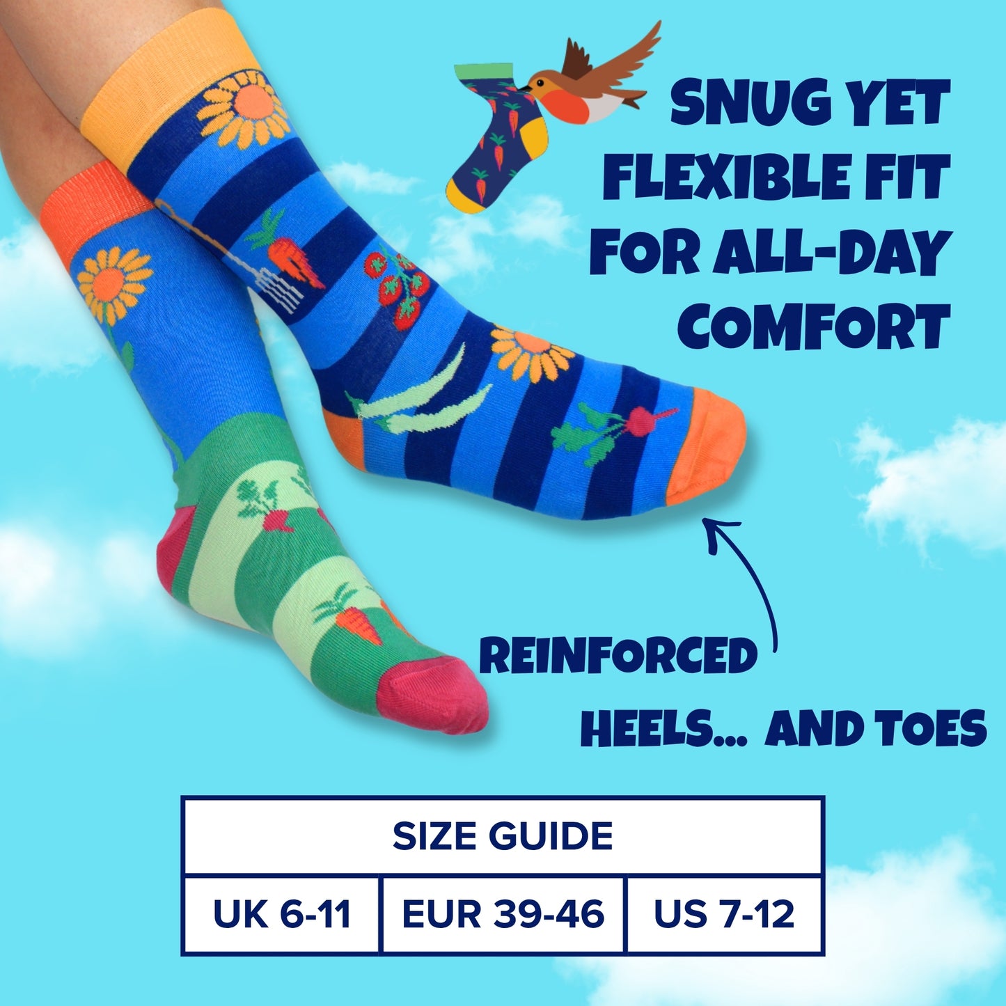United Oddsocks JUST DIG IT - Men's Socks - Gift Box - UK Sizes 6 - 11