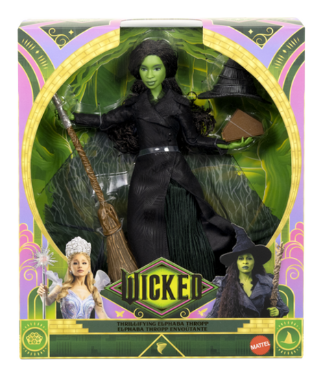 Wicked Part 2 Elphaba Deluxe Fashion Doll Removable Outfit And Accessories.