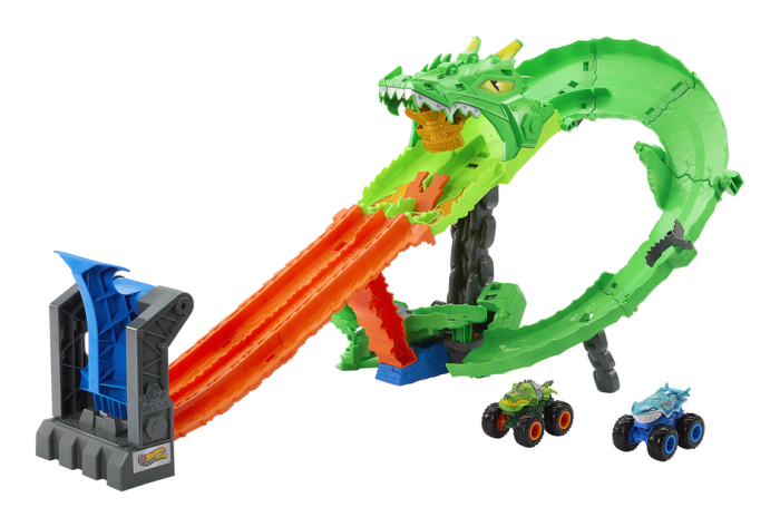 Hot Wheels MT Sharks vs Dinos Dragon Destruction