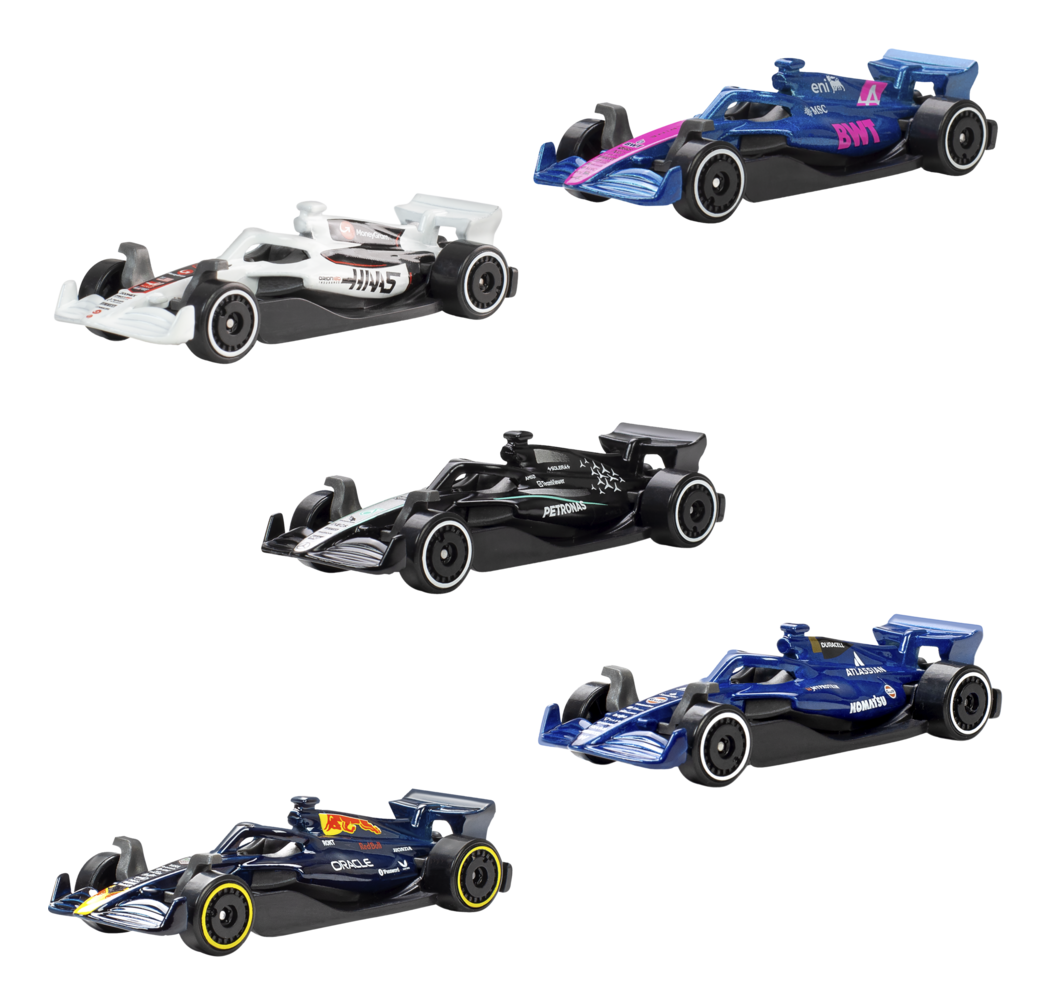 Hot Wheels 1:64 Scale 5-Pack Formula 1