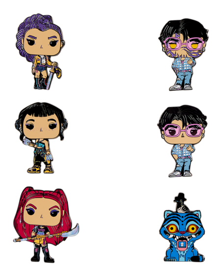 Blind Box Enamel Pins - K-Pop Demon Hunters - ONE SUPPLIED @ RANDOM