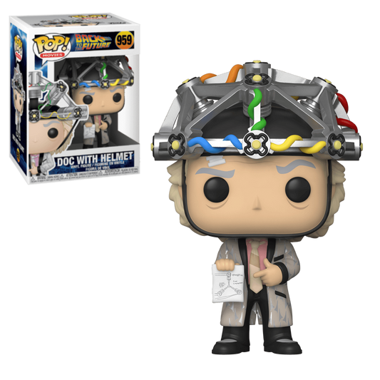 FUNKO POP! DOC With HELMET #959 Back to the Future Vinyl Figure