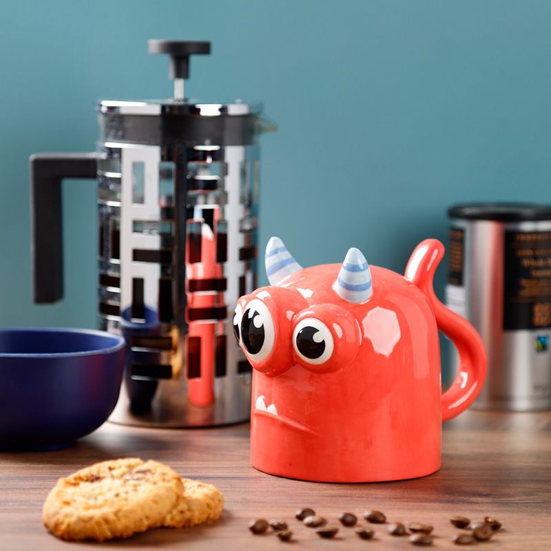 Monstarz Monster Red Upside Down Ceramic Shaped Mug