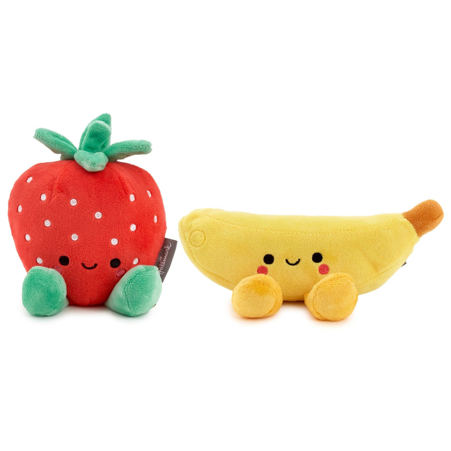 Better Together Strawberry and Banana Magnetic Plush Pair
