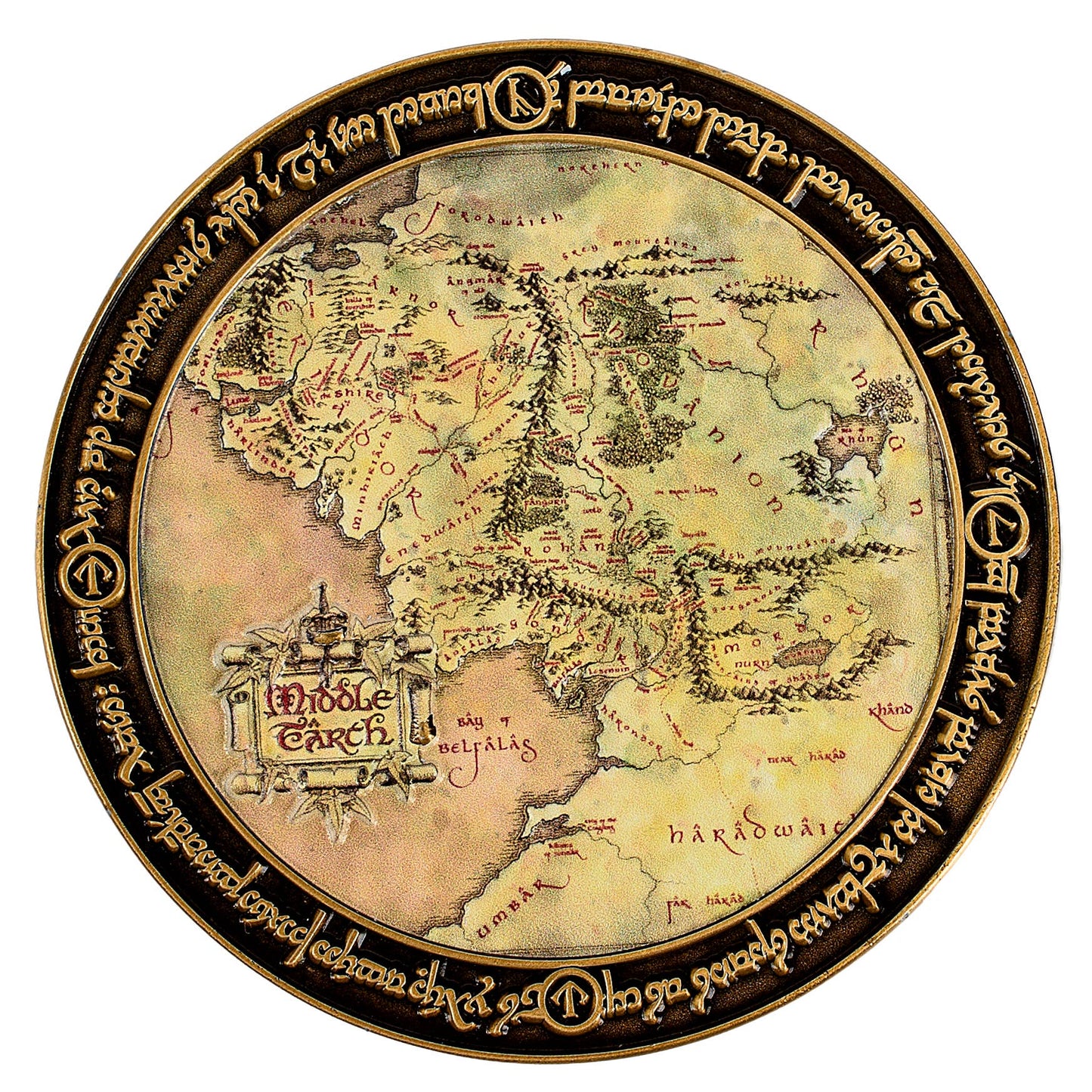 Lord of the Rings: Middle Earth Map Deluxe Coin