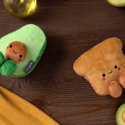 Better Together Avocado & Toast Magnetic Soft Toy Pair