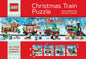 LEGO Christmas Train Puzzle - Four Connecting 100-Piece Puzzles (Jigsaw Products)