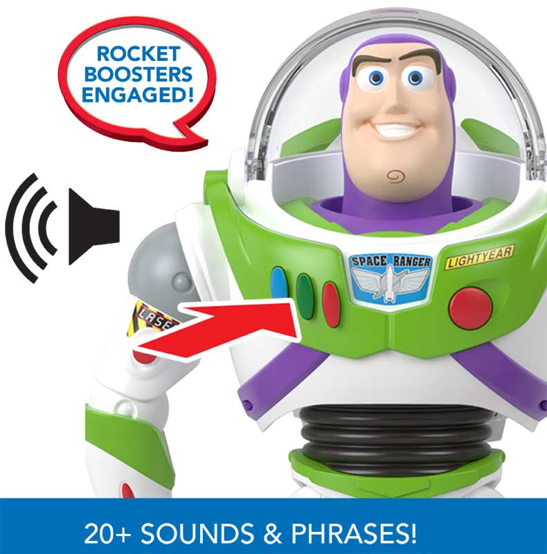 PIXAR LARGE SCALE FEATURE BUZZ WITH ROCKET