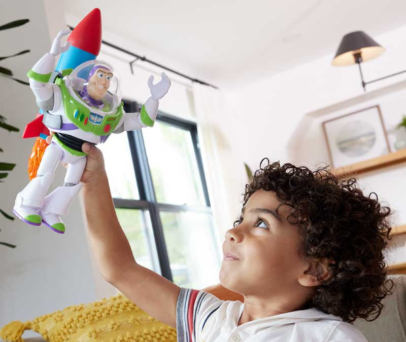 PIXAR LARGE SCALE FEATURE BUZZ WITH ROCKET