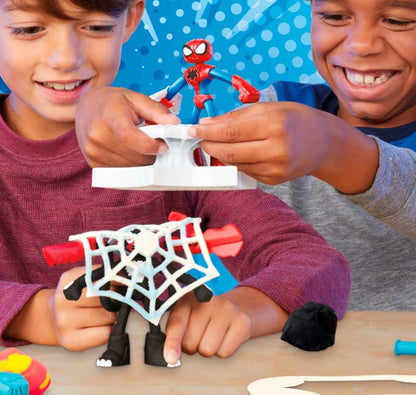 PLAY-DOH SPIDERMAN LAUNCH AND SLICE BATTLE