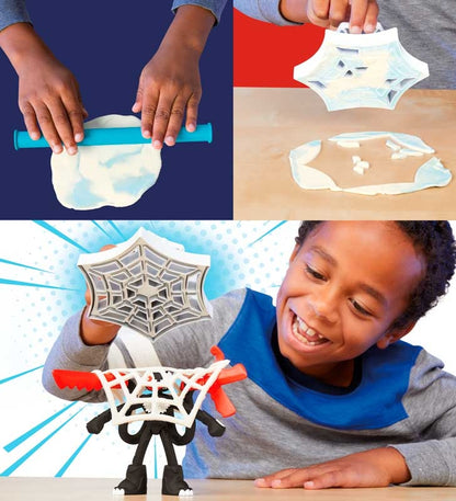 PLAY-DOH SPIDERMAN LAUNCH AND SLICE BATTLE