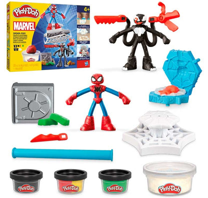 PLAY-DOH SPIDERMAN LAUNCH AND SLICE BATTLE