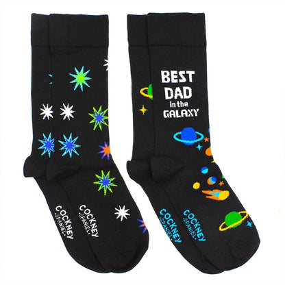 Men's Best Dad In The Galaxy Socks 2 Pairs
