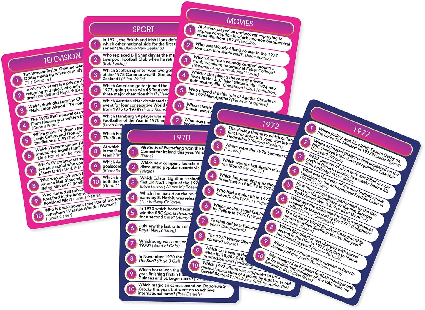 Top Trivia Decades - 5000 Questions