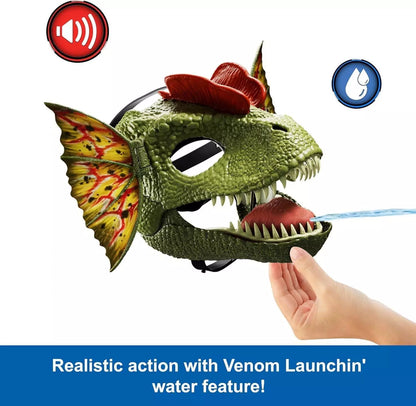 Jurassic World Dilophosaurus Role Play Mask Water-Shooting Feature
