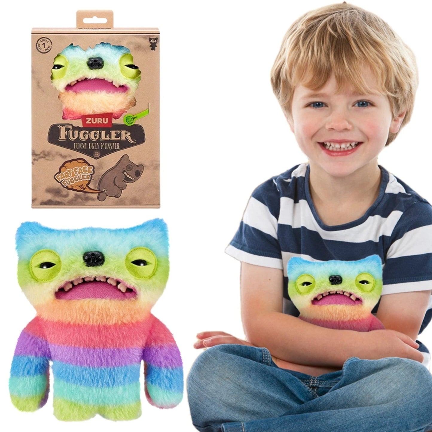 Fuggler Fart Face - WIDE EYED WEIRDO - Multi Funny Ugly Monster