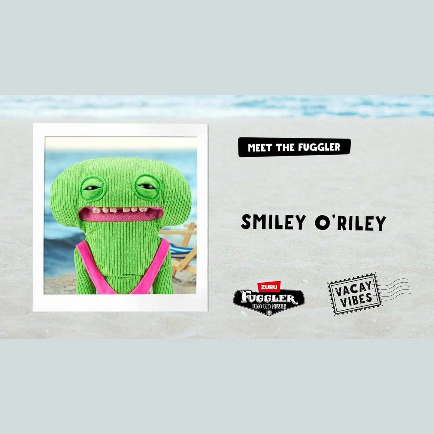 Fuggler 9" Soft Plush Toy Vacay Vibes - Smiley O Riley