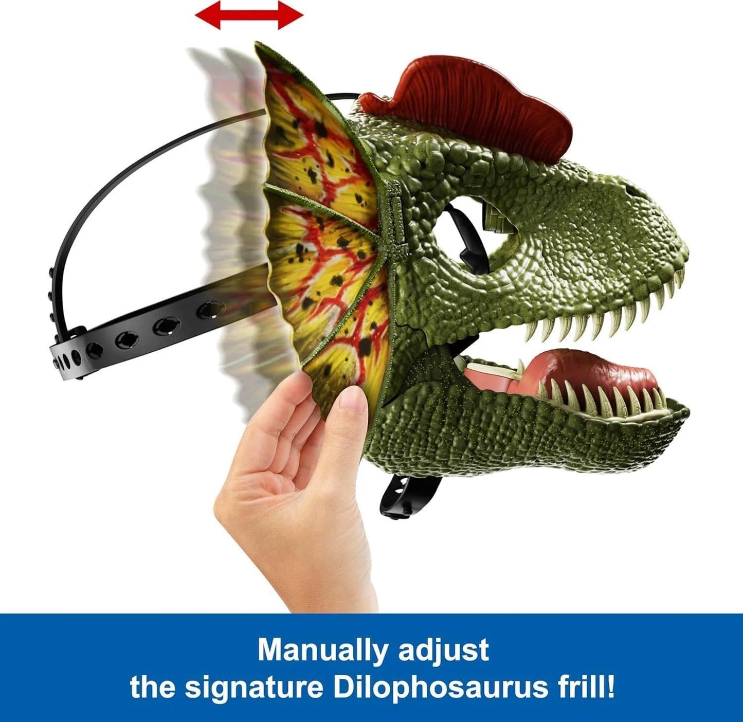 Jurassic World Dilophosaurus Role Play Mask Water-Shooting Feature