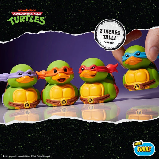 TUBBZ Mini Donatello Raphael Michelangelo Leonardo Full Set Collectible Figures