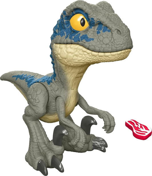Mattel Jurassic World Mega Roar Velociraptor 'Blue' Sound & Stretchable Jaw