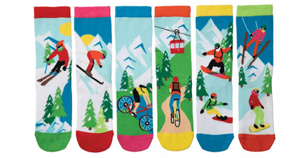 United Oddsocks Wild Ride 6 Odd Socks Gift Box