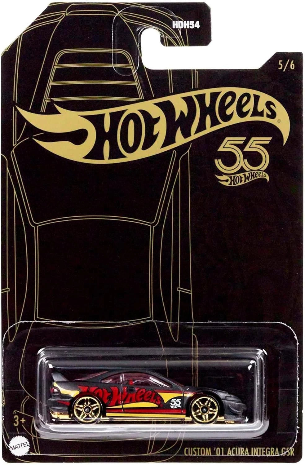 Hot Wheels 55th Pearl and Chrome Die-Cast - Custom '01 Acura Integra GSR