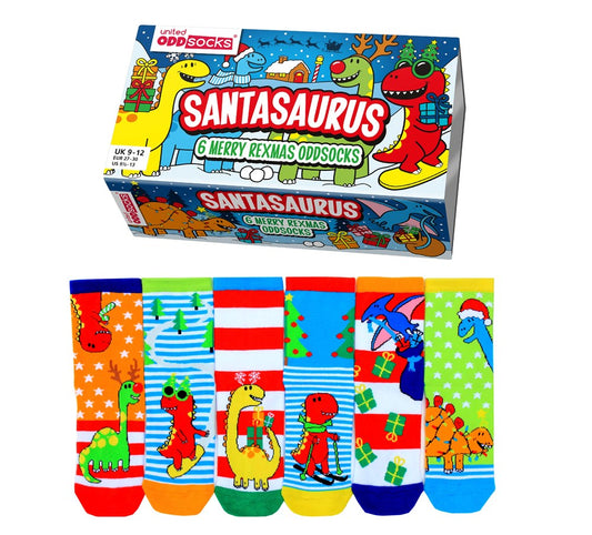 SANTA-SAURUS SOCKS