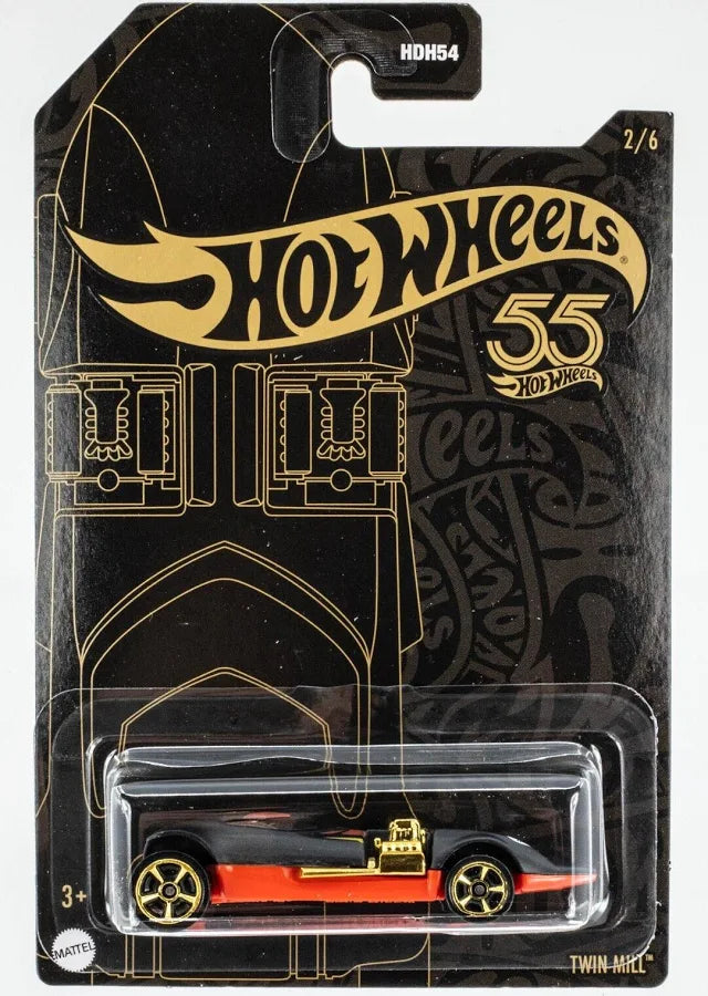 Hot Wheels 2023 55th Anniversary Pearl & Chrome twin mill