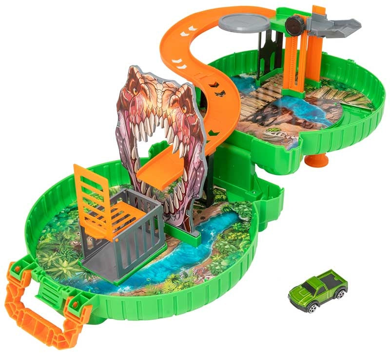 TEAMSTERZ DINO HUNT PACKAWAY WHEEL PLAYSET